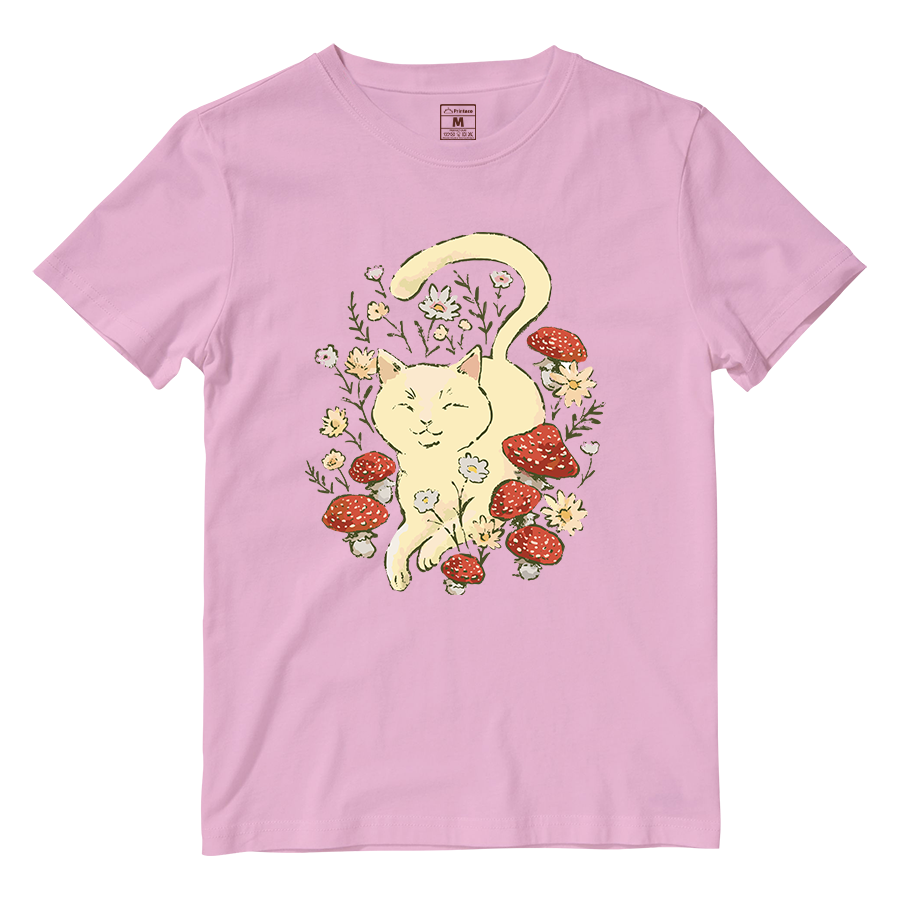 Cotton Shirt: Cottagecore Cat