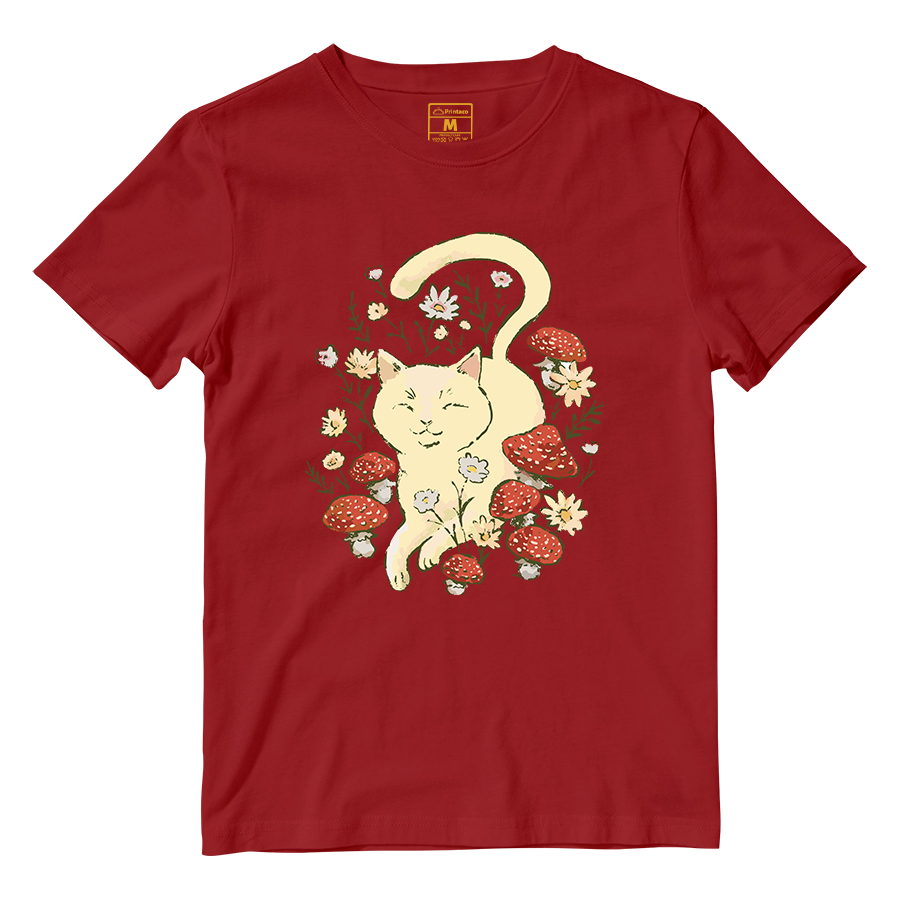 Cotton Shirt: Cottagecore Cat