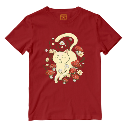 Cotton Shirt: Cottagecore Cat