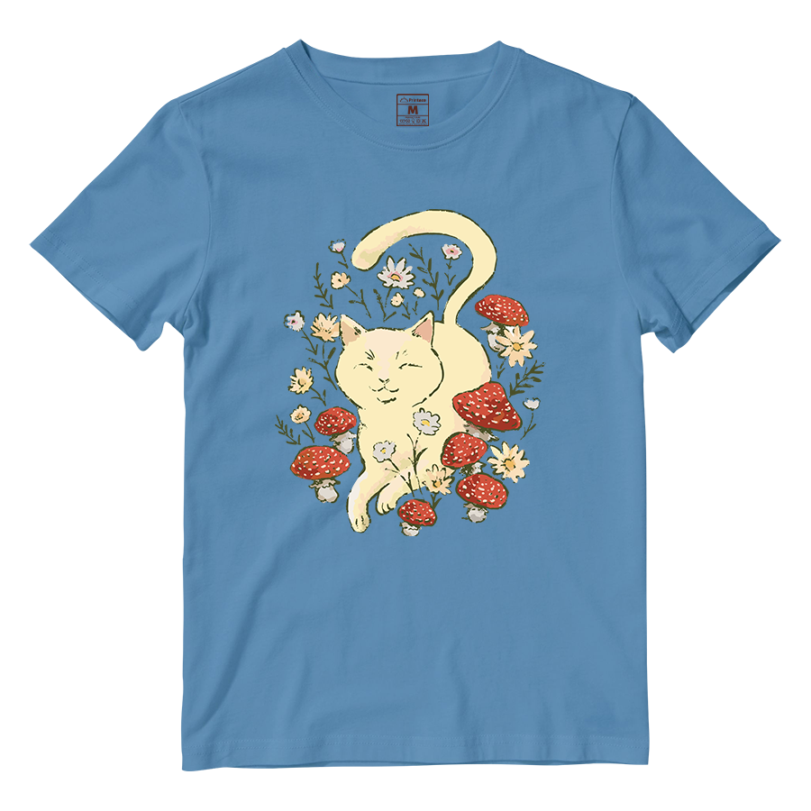 Cotton Shirt: Cottagecore Cat