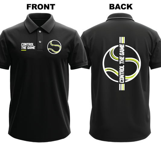 Drifit Polo Shirt: Cpntrol the Game (Front & Back)