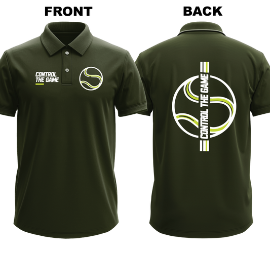 Drifit Polo Shirt: Cpntrol the Game (Front & Back)