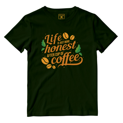 Cotton Shirt: Cup of Coffee Quote