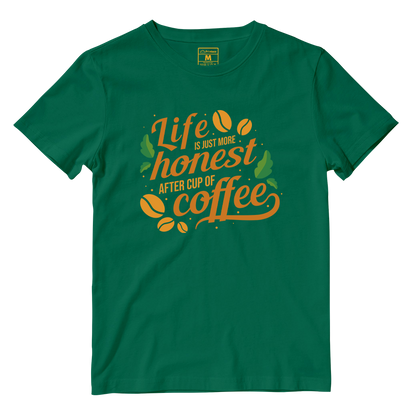 Cotton Shirt: Cup of Coffee Quote