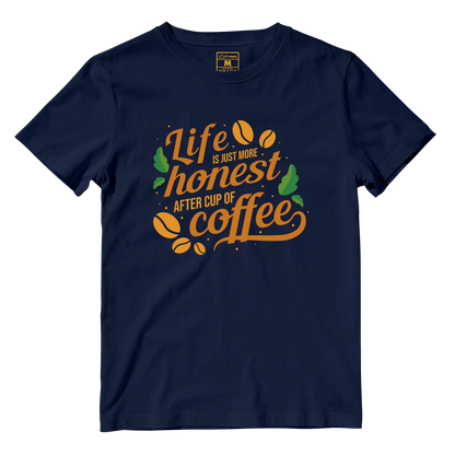 Cotton Shirt: Cup of Coffee Quote