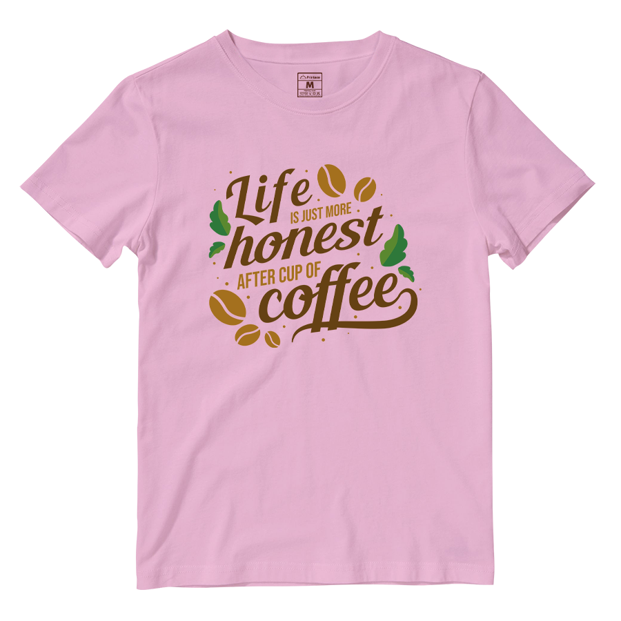 Cotton Shirt: Cup of Coffee Quote