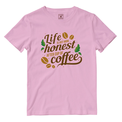 Cotton Shirt: Cup of Coffee Quote