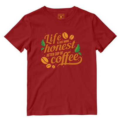 Cotton Shirt: Cup of Coffee Quote