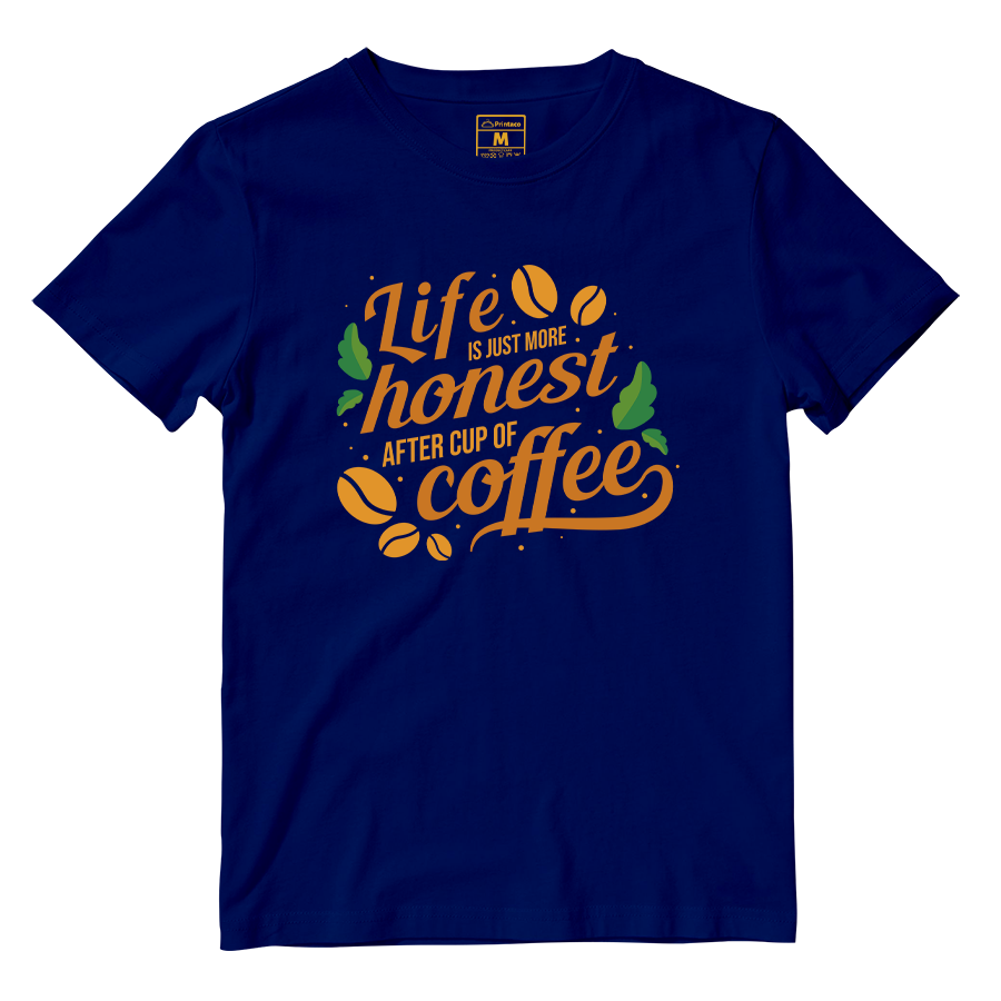 Cotton Shirt: Cup of Coffee Quote