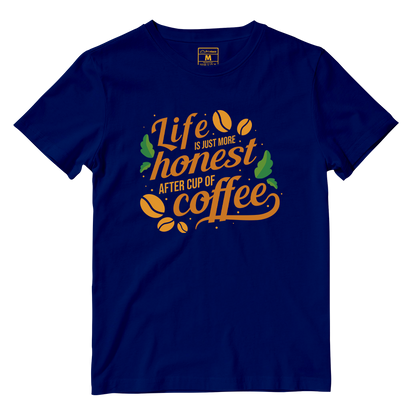 Cotton Shirt: Cup of Coffee Quote