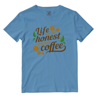 Cotton Shirt: Cup of Coffee Quote