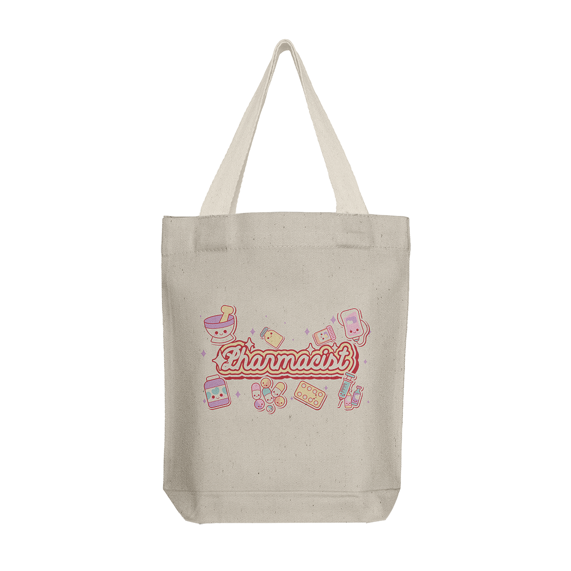 Tote Bag: Cute Pharmacist Icons