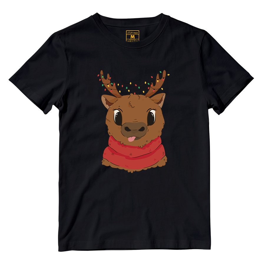 Cotton Shirt: Cute Reindeer