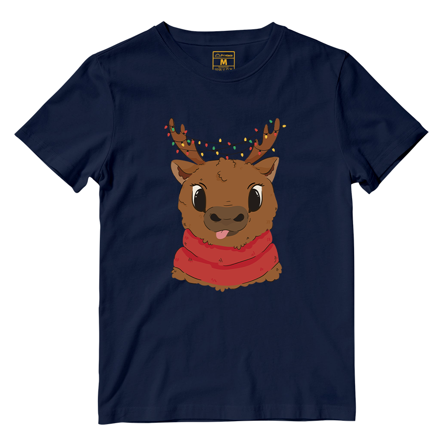 Cotton Shirt: Cute Reindeer