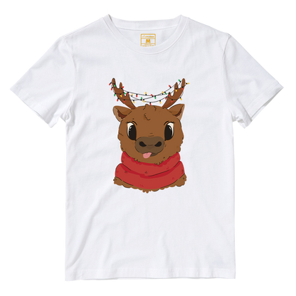 Cotton Shirt: Cute Reindeer