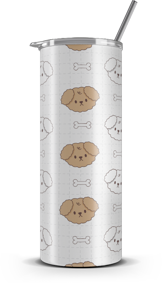20oz. Slim Tumbler: Cute Dog