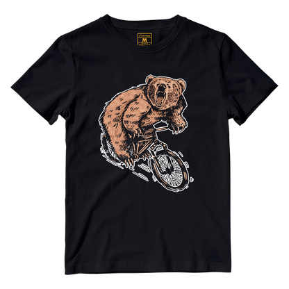 Cotton Shirt: Cyclist Bear