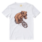 Cotton Shirt: Cyclist Bear