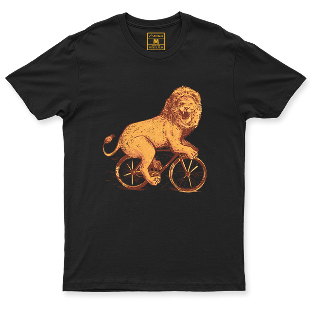 Drifit Shirt: Cyclist Lion