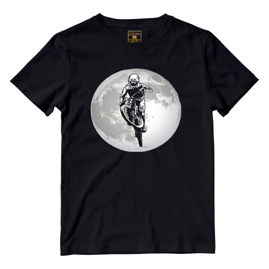 Cotton Shirt: Cyclist Moon