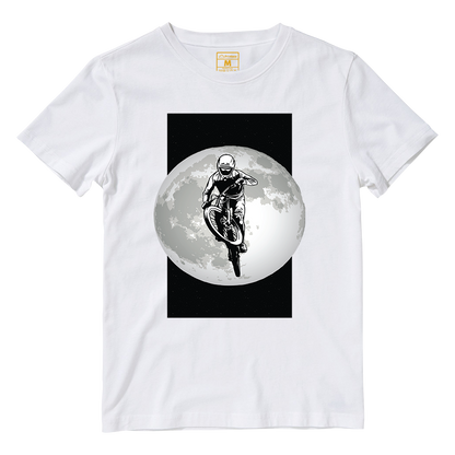 Cotton Shirt: Cyclist Moon