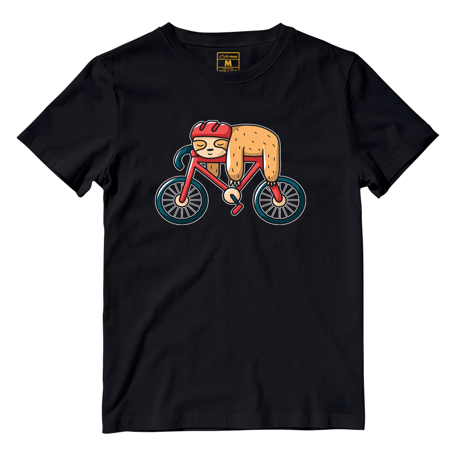 Cotton Shirt: Cyclist Sloth