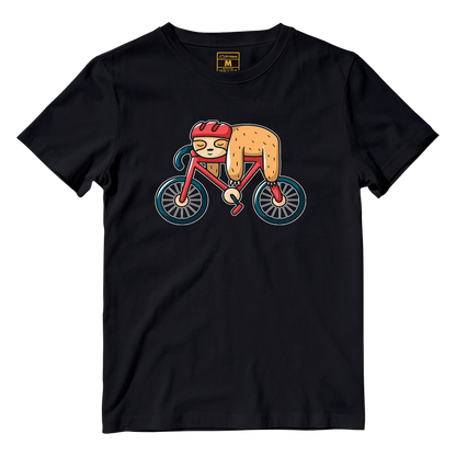 Cotton Shirt: Cyclist Sloth