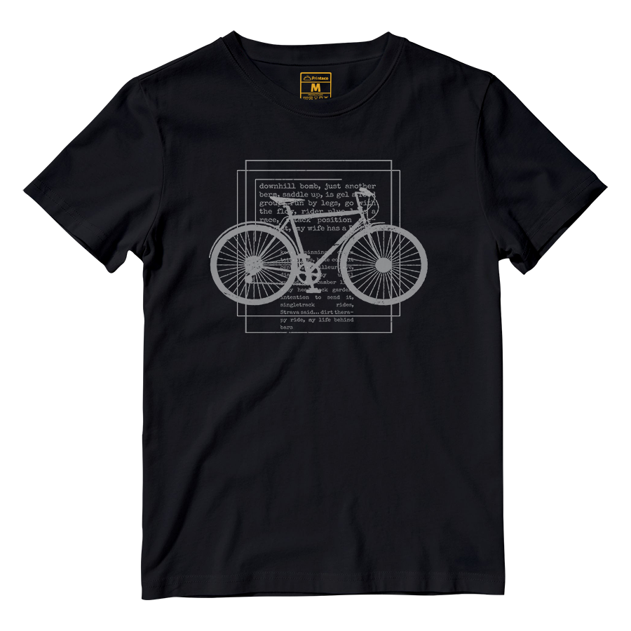 Cotton Shirt: Cyclist Text