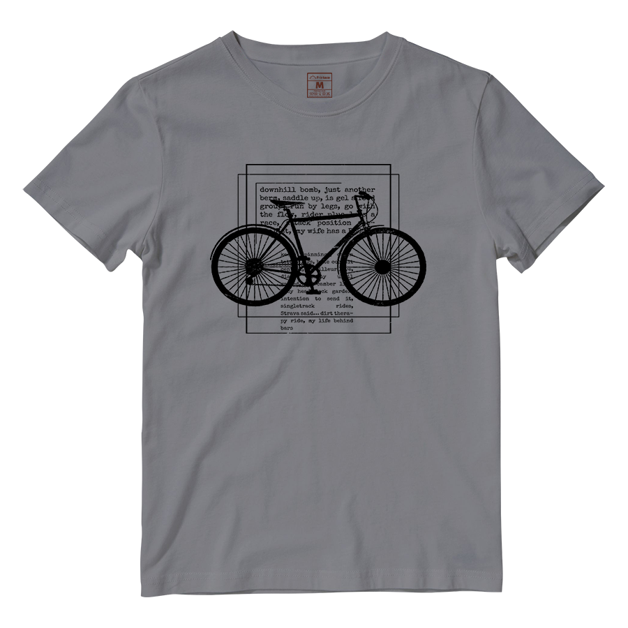 Cotton Shirt: Cyclist Text