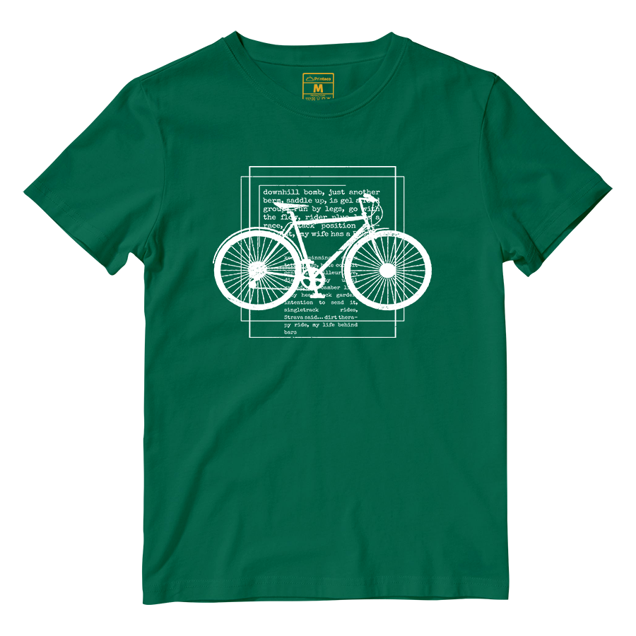 Cotton Shirt: Cyclist Text