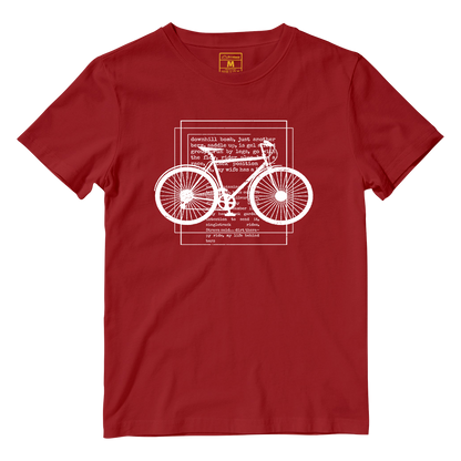 Cotton Shirt: Cyclist Text