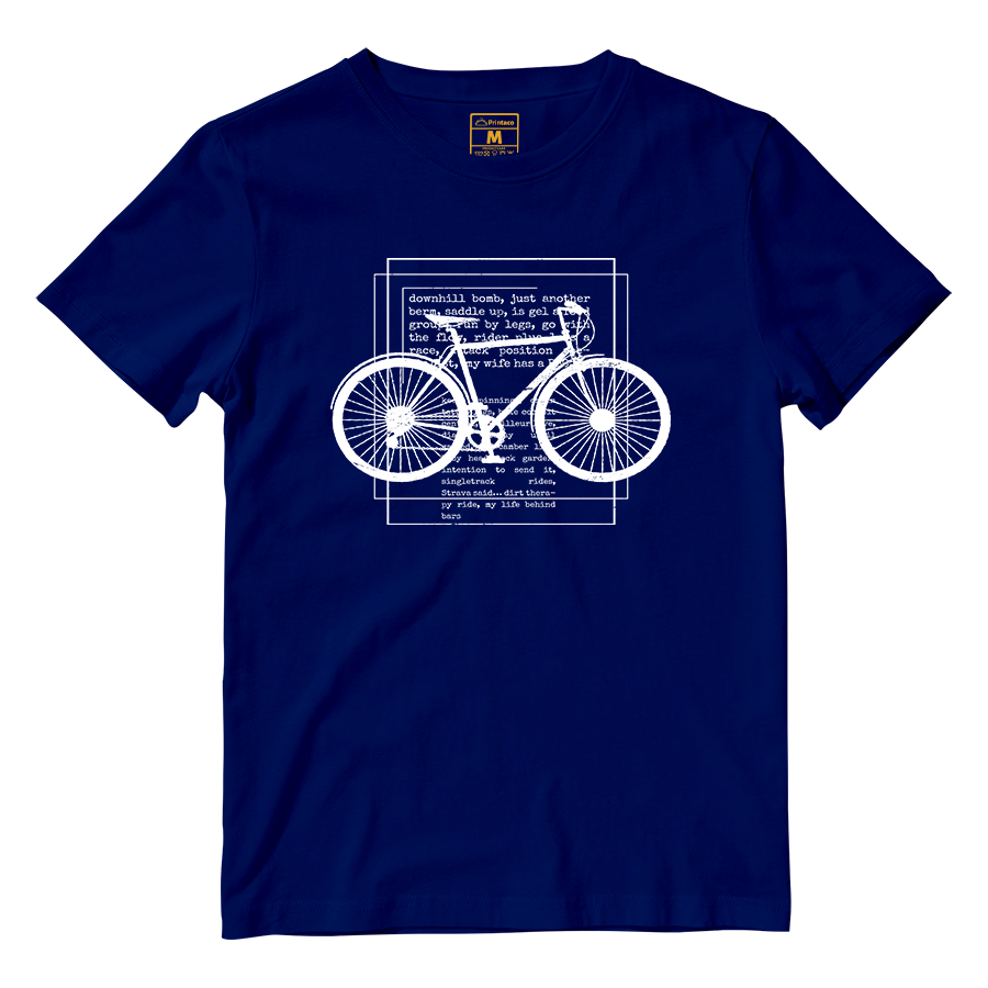 Cotton Shirt: Cyclist Text