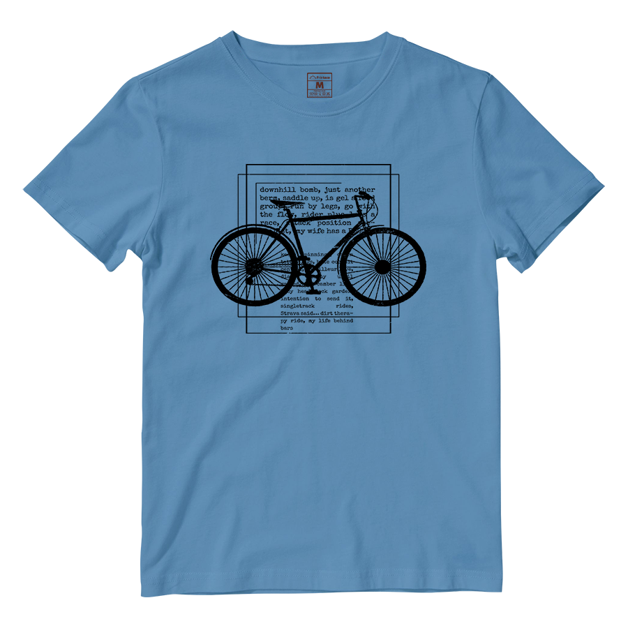 Cotton Shirt: Cyclist Text