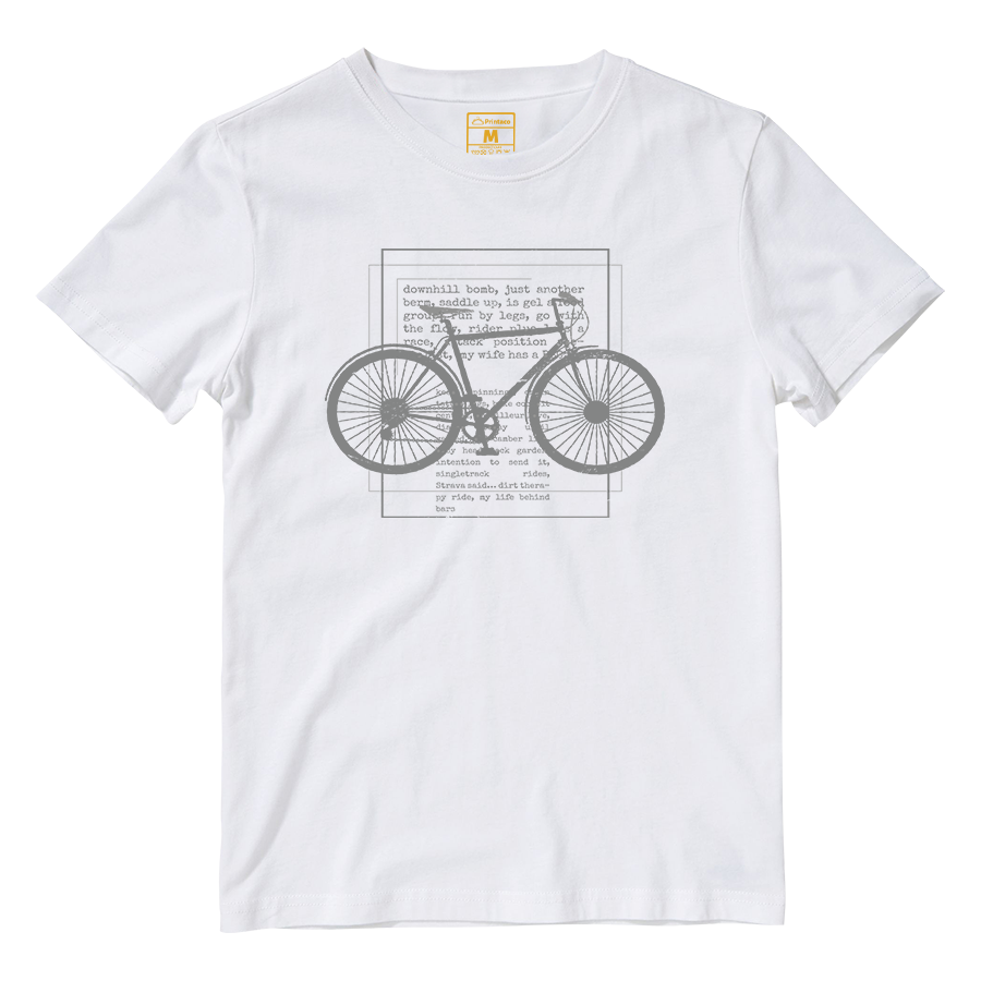 Cotton Shirt: Cyclist Text