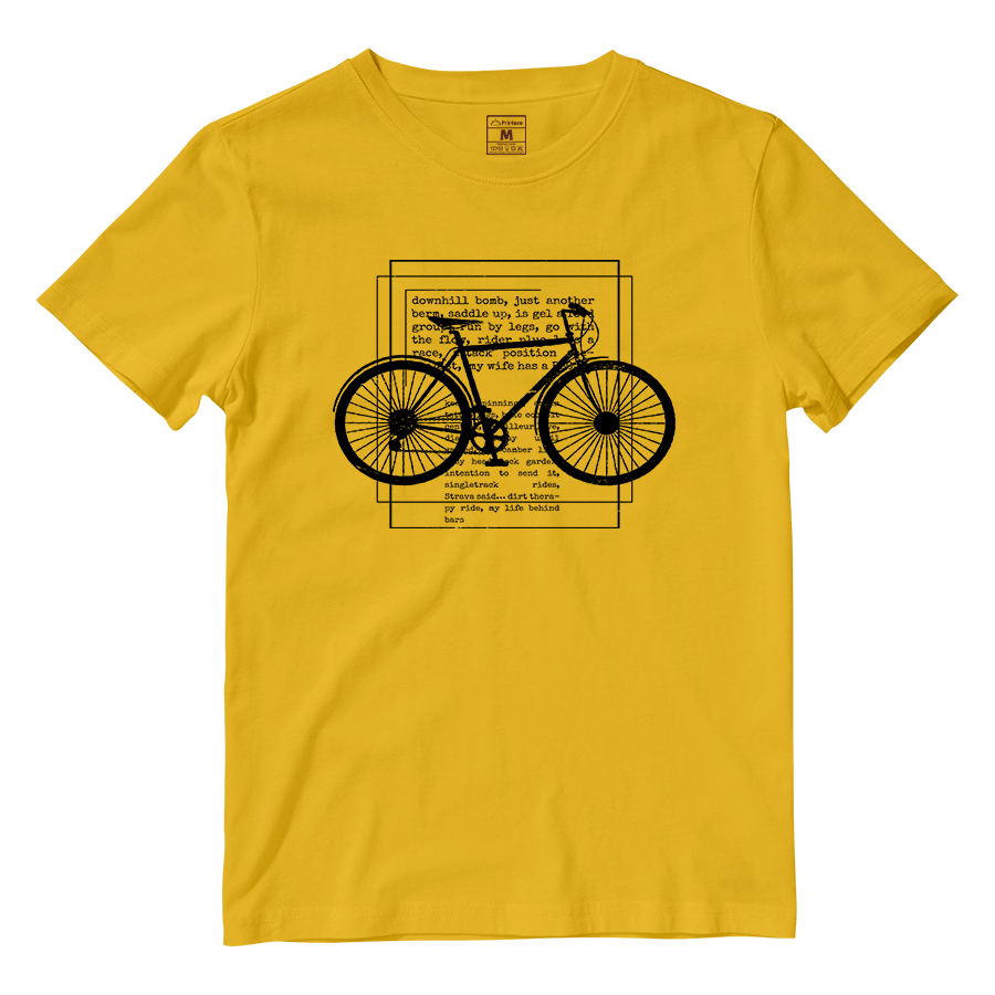 Cotton Shirt: Cyclist Text