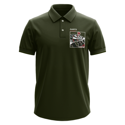 Drifit Polo Shirt: Darts Sport (Front Only)