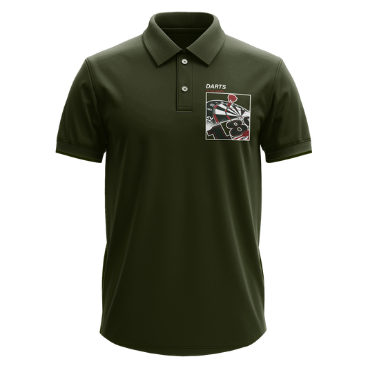 Drifit Polo Shirt: Darts Sport (Front Only)