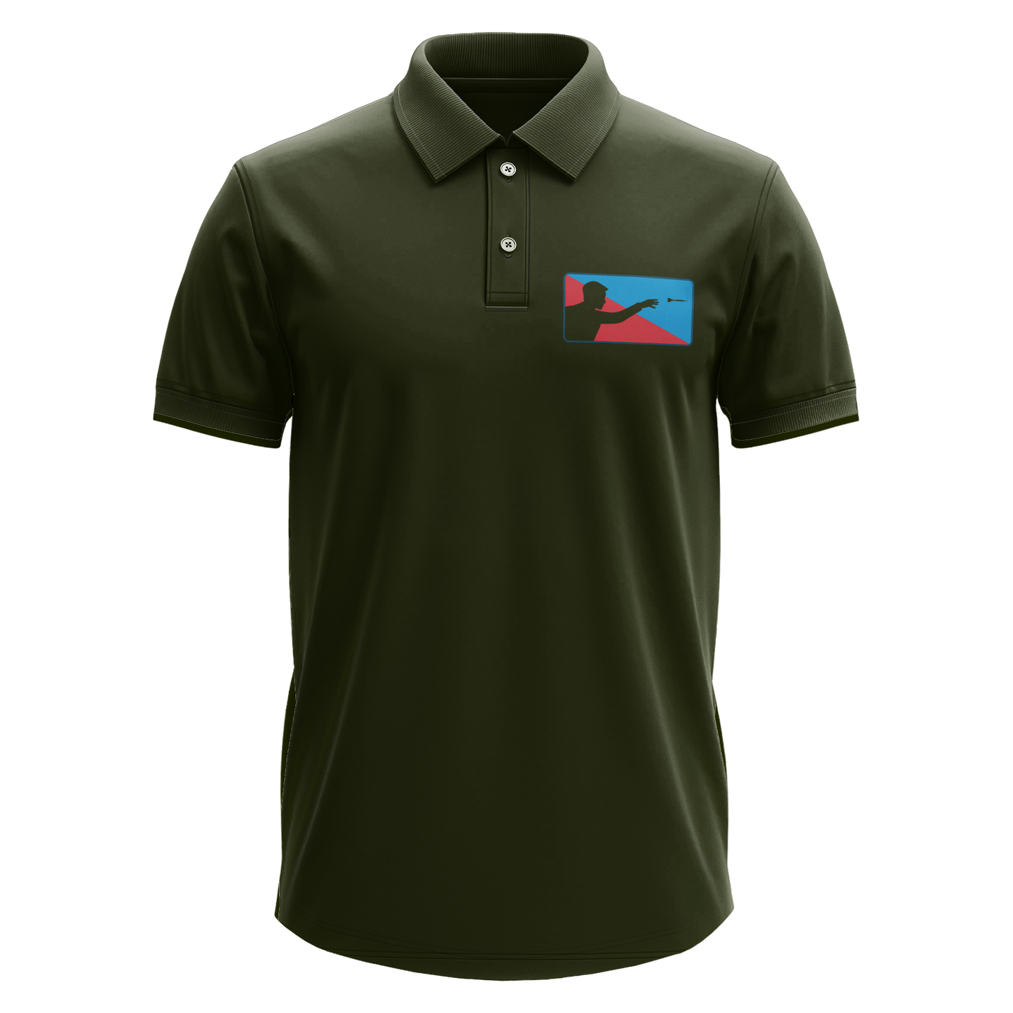 Drifit Polo Shirt: Darts Throwing (Front Only)