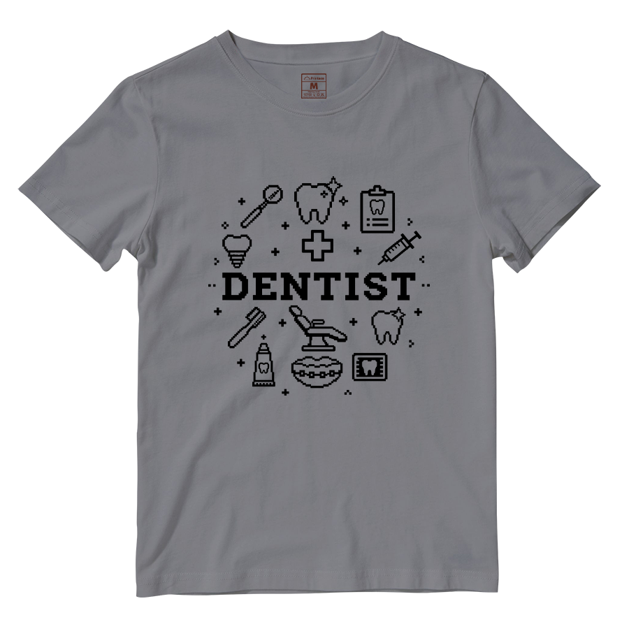 Cotton Shirt: Dentist Pixel