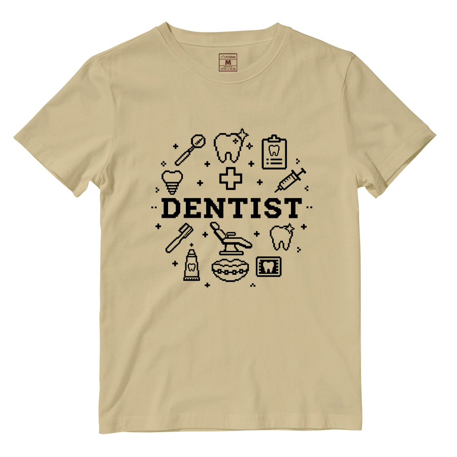 Cotton Shirt: Dentist Pixel