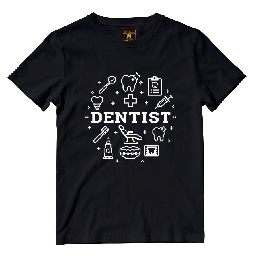 Cotton Shirt: Dentist Pixel