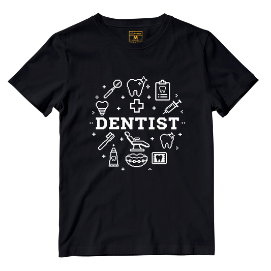 Cotton Shirt: Dentist Pixel