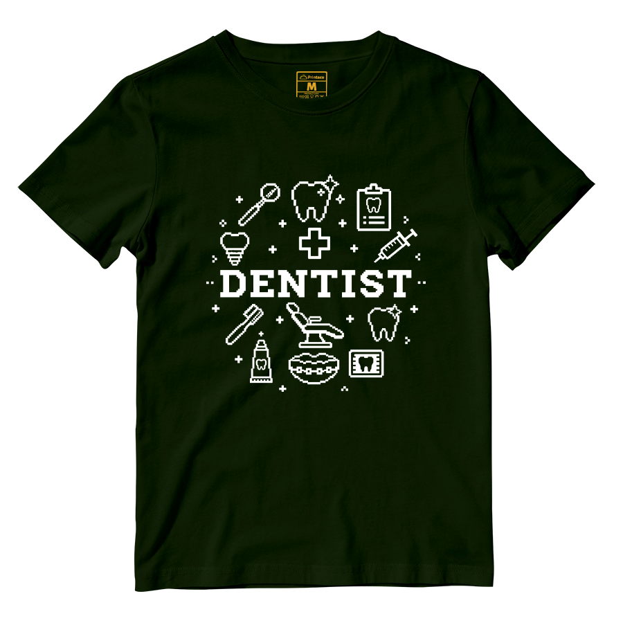 Cotton Shirt: Dentist Pixel
