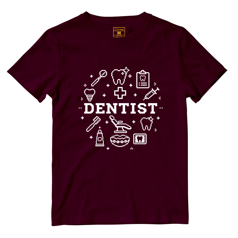 Cotton Shirt: Dentist Pixel