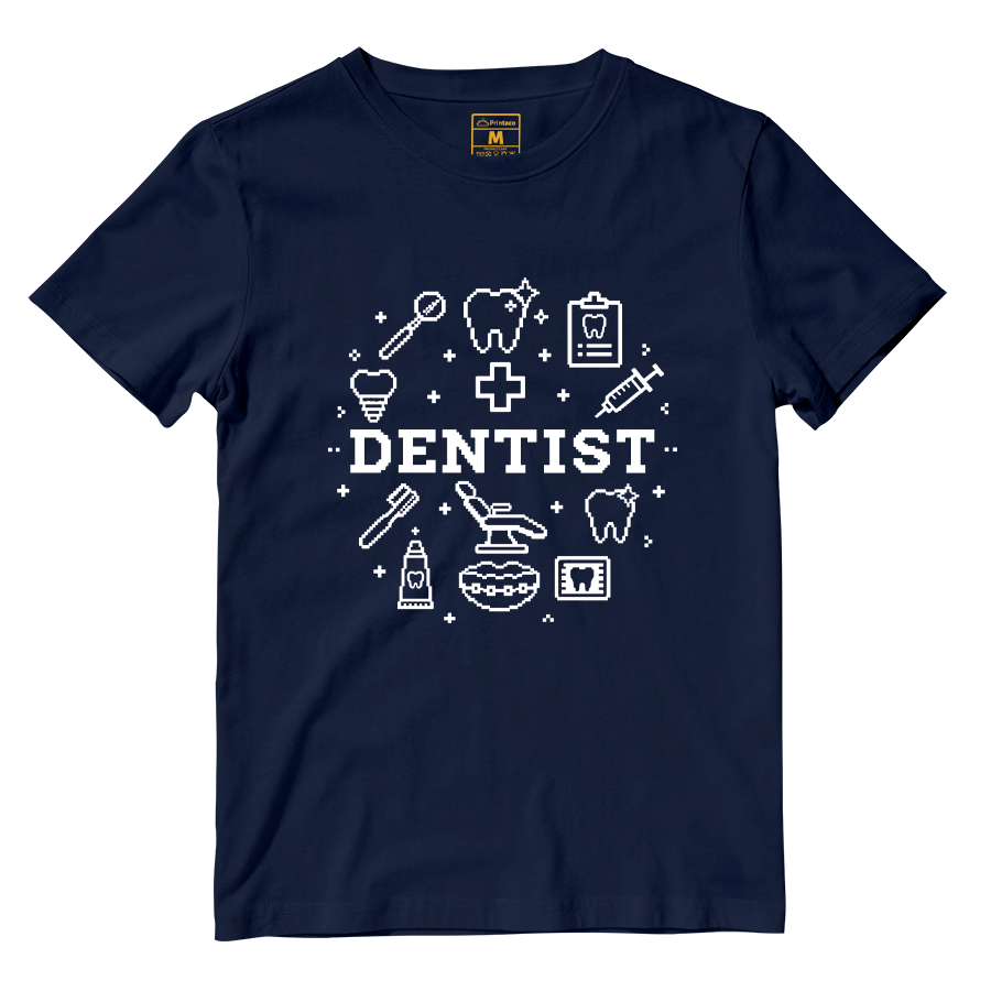 Cotton Shirt: Dentist Pixel