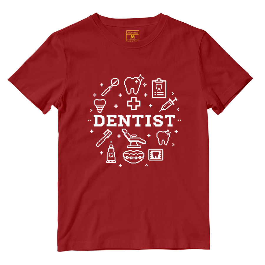 Cotton Shirt: Dentist Pixel