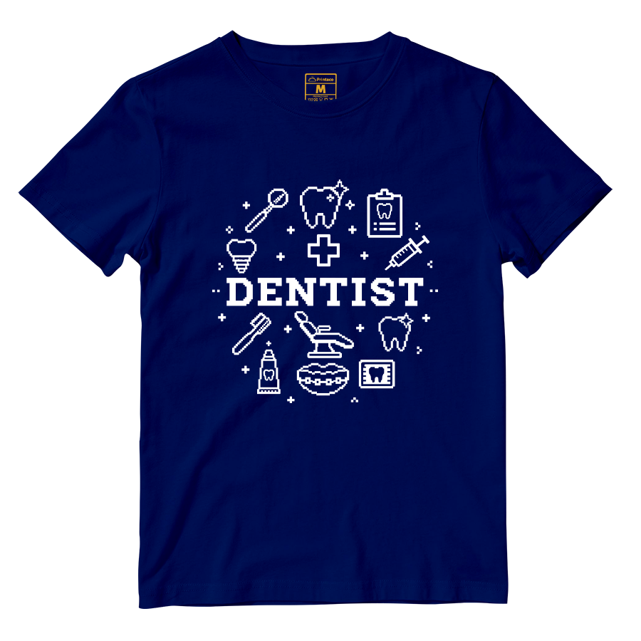 Cotton Shirt: Dentist Pixel