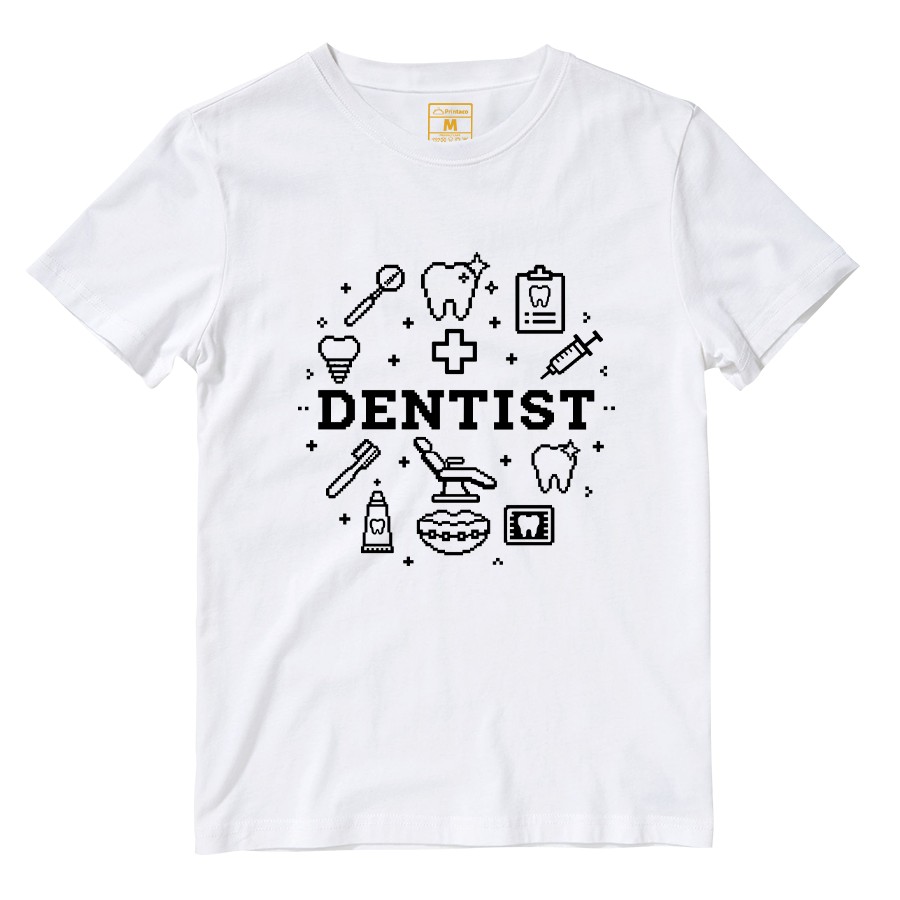 Cotton Shirt: Dentist Pixel