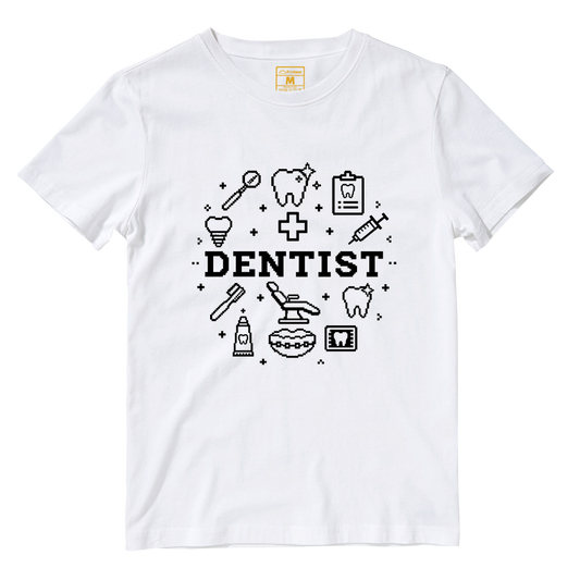 Cotton Shirt: Dentist Pixel