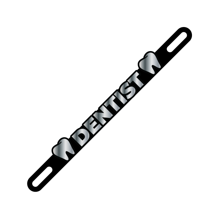 Car Plate Badge: Dentist